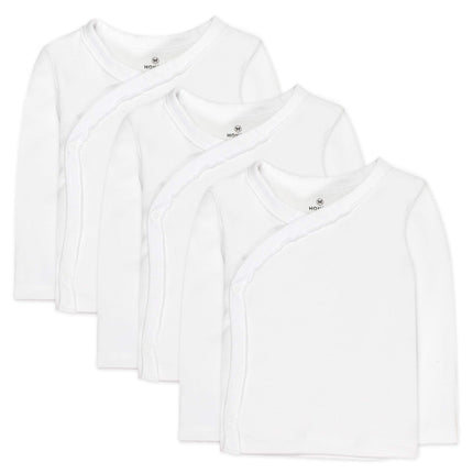 HonestBaby 3-Pack Long Sleeve Side-Snap Kimono Top