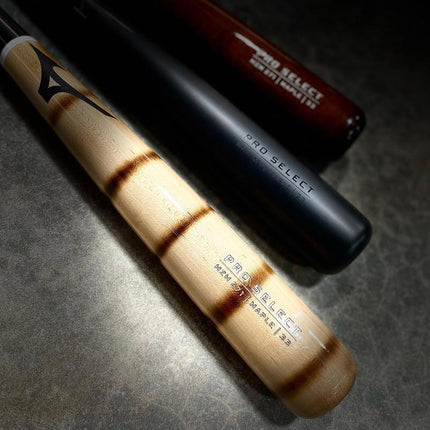 Mizuno Pro Select MZM 271 Maple Wood Baseball Bat, Black, 34 inch