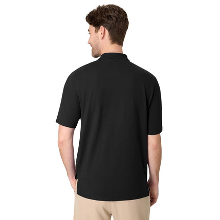 Hanes Men's FreshIQ Polo Shirt, Men’s X-Temp Polo Shirt, Moisture-Wicking Performance Polo Shirt, Black, 3XL