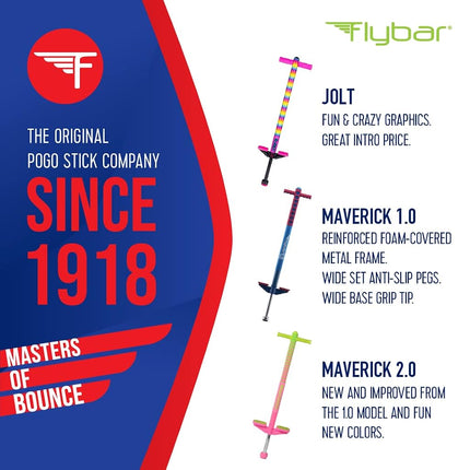 Flybar Foam Maverick Pogo Stick (Red/Blue)