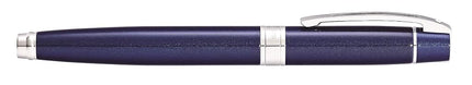 Sheaffer 300 - Refillable fountain pen, fine nib, glossy blue finish, chrome plate trim