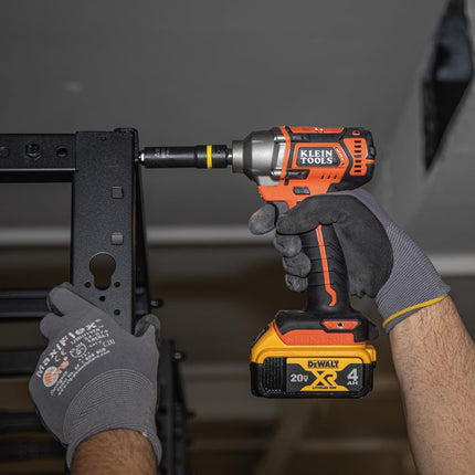 Klein Tools 66011 2-in-1 Impact Socket with 12-Point Deep Sockets, Coaxial Spring Loaded in 1/2- and 3/8-Inch Sizes