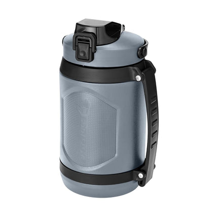 Body Glove Botella de agua de 74oz con pajita, botella a prueba de fugas sin BPA para hidratación durante todo el día para gimnasio, deportes, actividades al aire libre (GRIS/74oz)