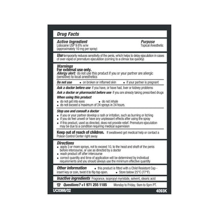 Stud 100 Male Genital Desensitizer Spray, 7/16- Fl. Ounce Box (Pack of 1