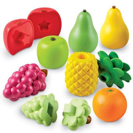 Learning Resources Snap-n-Learn Fruit Shapers, Fine Motor Toy for Toddlers, Ages 2+