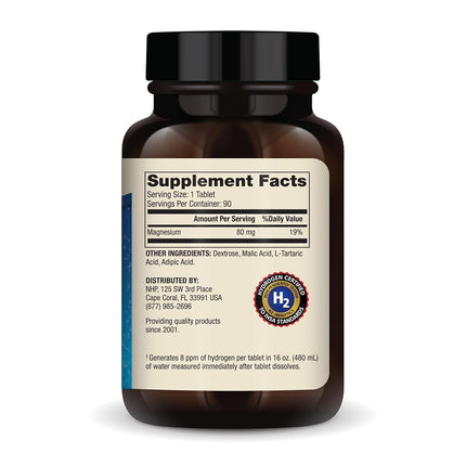 Dr. Mercola H2 Molecular Hydrogen Dietary Supplement, 90 Servings (90 Tablets), Non GMO, Gluten Free, Soy Free