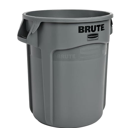 Rubbermaid Commercial Products Brute Container with Venting Channels, 20 gal, Gray