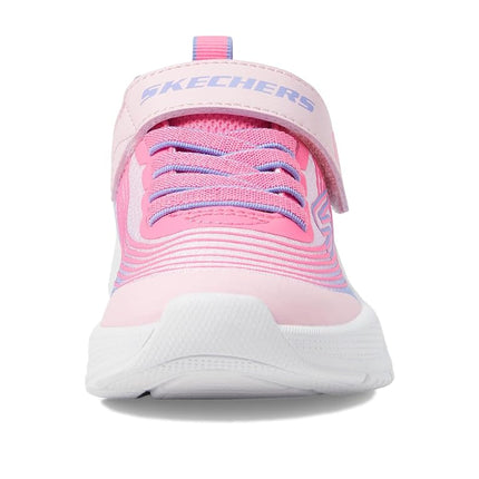 Skechers Girls' Microspec Advance Trainer, Pink, 4 UK Toddler
