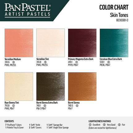 PanPastel Ultra Soft Artist Pastel Set 9Ml 7/Pkg-Skin Tone