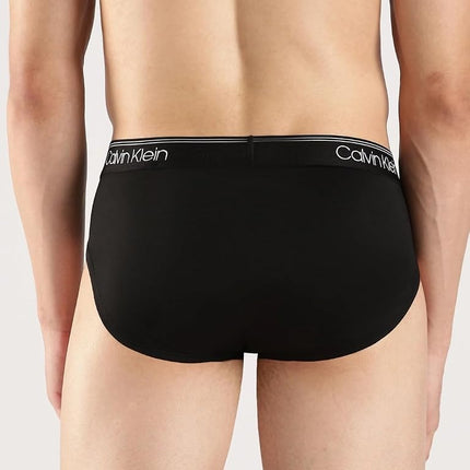 Calvin Klein Men 3 Pack Micro Stretch Wicking Hip Brief NB2568 - - Medium