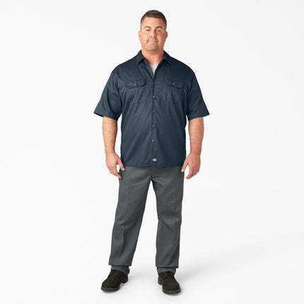 Dickies Men's Short Sleeve Work Shirt, Airforce Blue, 3X-Large Big Tall