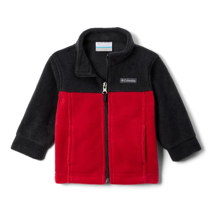 Columbia Steens Toddler Boys Mt II Fleece, Mountain Red/Black, 4T