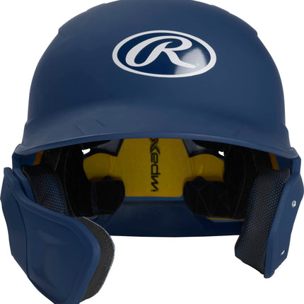 Rawlings 2022 MACH 1-Tone Matte Baseball Batting Helmet w/LHB ADJEXT, Junior, Matte Navy