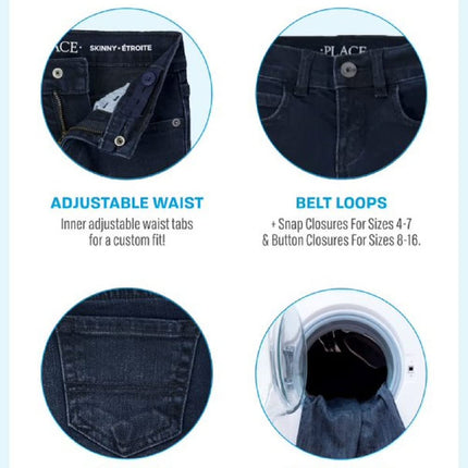 The Children's Place Boys' Two Pack Jeans, Lt Med Stone, 9-12 Months