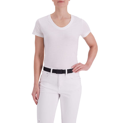 Dickies Women's Tonal Plaque Buckle Fabric Belt, Black, XL