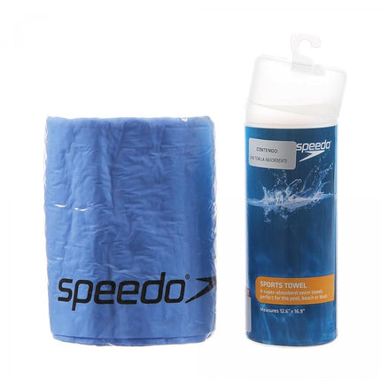 Speedo Cotton Sports Towel, Blue, One Size