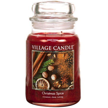 Village Candle Christmas Spice, Large Glass Apothe
