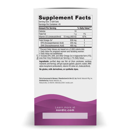 Nordic Naturals Prenatal DHA Unflavored 90 Ct
