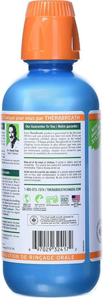 TheraBreath Dentist Recommended Fresh Breath Oral Rinse - Icy Mint Flavor, 16 Ounce (Pack of 2)