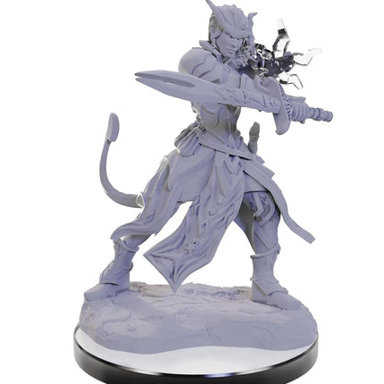 WizKids D&D Nolzur's Marvelous Miniatures: Tiefling Warlocks Dungeons and Dragons Unpainted Miniatures, Undefined