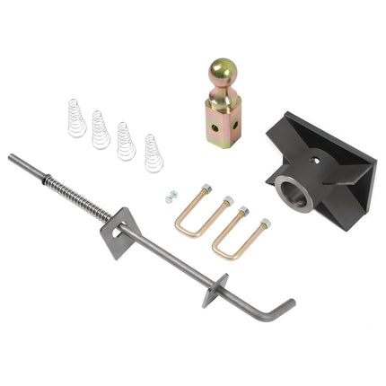 ALMULOO Enganche de remolque de cuello de cisne para plataforma universal, kit de cuello de cisne para plataforma