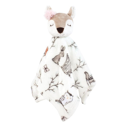 Hudson Baby Unisex Baby Animal Face Security Blanket, Enchanted Forest 3-Pack, One Size