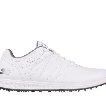 Skechers Men's Pivot Spikeless Golf Shoe, White/Gray, 7 Wide