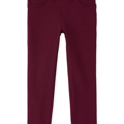 Jeggings en maille Ponte à enfiler pour fille The Children's Place, Rubine Single, 6