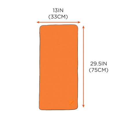 Chill-Its Evaporative Cooling Towel, Orange, One Size