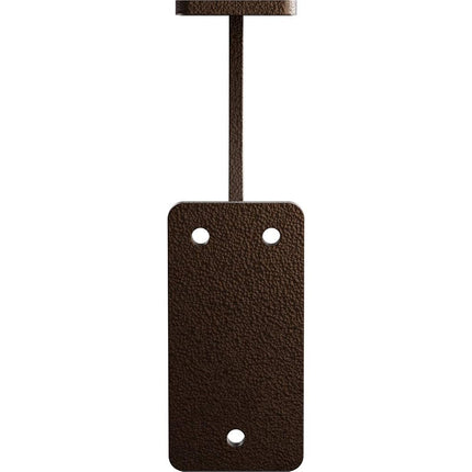 Ekena Millwork BKTM02X07X07BRHDB 2 inch W x 7 inch D x 7 inch H Bradford Steel Bracket, Hammered Dark Bronze