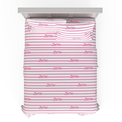 Franco Collectibles Barbie Logo Bedding Super Soft