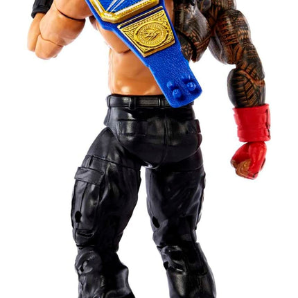 Figurine Roman Reigns Ultimate Edition de Mattel, figurine de collection de 15 cm avec tête interchangeable, mains interchangeables et Championnat Universel pour les 8 ans et plus