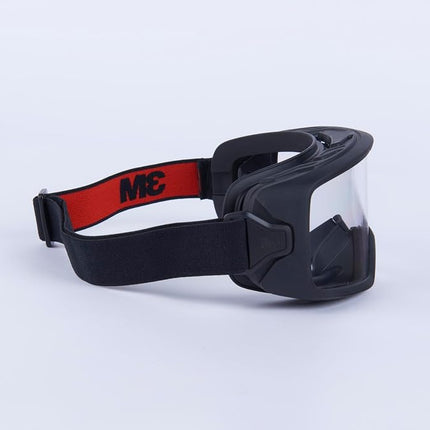 3M GoggleGear Eye Protective Goggle 3000 Series, Clear Scotchgard Anti-Fog/Anti-Scratch Lens, Premium Cloth Strap, TPV Shroud, 1 Pair, GG3301-SGAF, ANSI Z87.1, CSA Z94.3, D3 D4 Rating