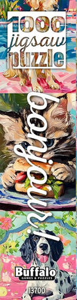 Buffalo Games - Bonjour - Sophie Clima - Cats and Dogs Collage - 1000 Piece Jigsaw Puzzle for Adults - Challenging Puzzle Perfect for Game Nights