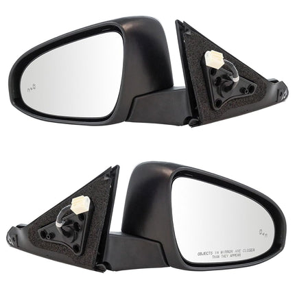 TRQ Driver & Passenger Side Mirror Set Compatible 