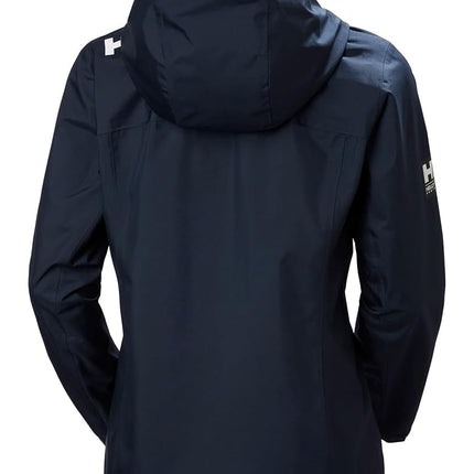 Helly Hansen Women's W Crew Hooded Jacket 2.0, Navy, XS