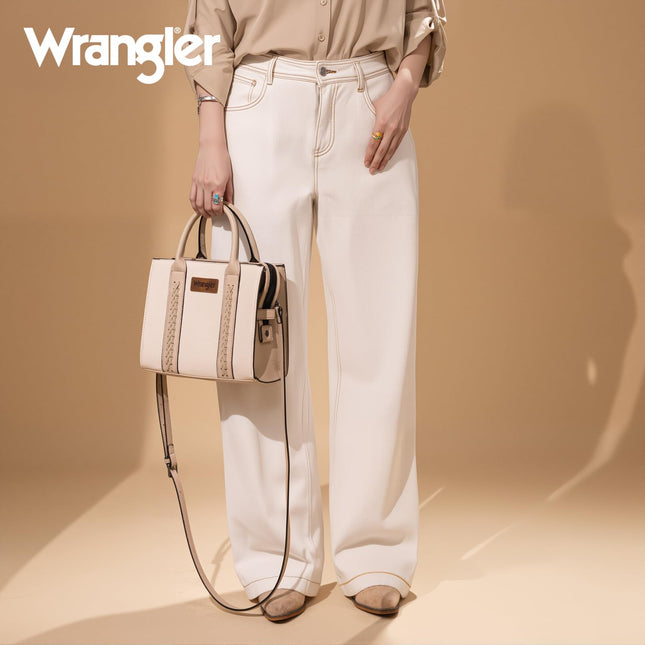 Sacs fourre-tout Wrangler pour femmes, sacs à main et sacoches avec anse supérieure pour femmes avec bandoulière réglable, A-beige, moyen