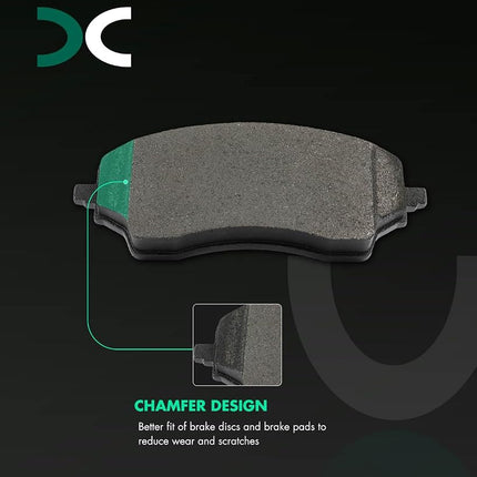 SCITOO D2467 Rear Metal Brake Pads Sets w/Hardware Replacement For Ram For ProMaster 1500 2022-2024,For Ram For ProMaster 2500 2022-2024,For Ram For ProMaster 3500 2022-2024
