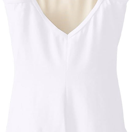 Capezio Big Girls' Classics Camisole Leotard with Adjustable Straps, White, Large