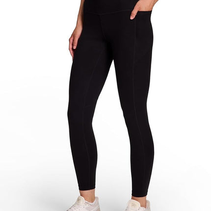 Reebok Odyssey Highrise 7/8 Leggings for Women, 25-Inch Inseam, Black, XXL