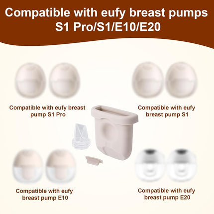 12pcs Breast Pump Parts for eufy, Includes 4 Silicone Diaphragms 4 Duckbill Valves & Nozzle Covers Accessories Kit Compatible with eufy S1 Pro/S1/E10/E20