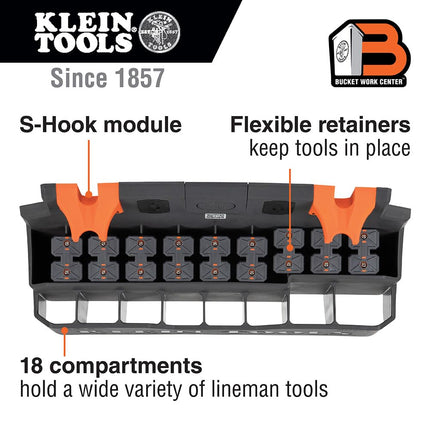 KLEIN TOOLS Hard Tool Storage Module, S-Hook