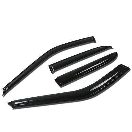 DNA Motoring WVS-168 Dark Smoke Vent Window Visor 