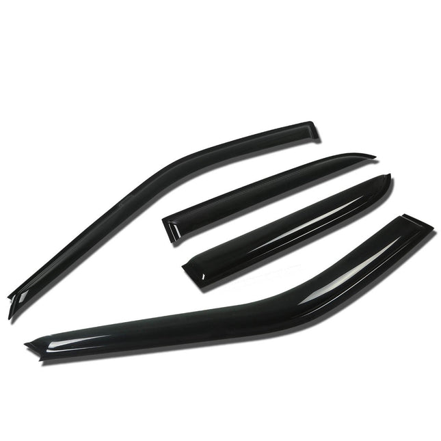 DNA Motoring WVS-168 Dark Smoke Vent Window Visor 
