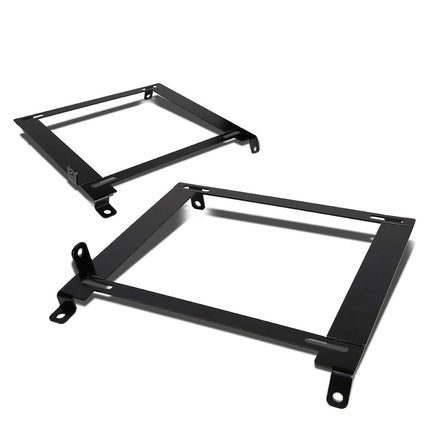 DNA MOTORING SBK-LM-HC01 Pair of Low Mount Racing Bucket Seat Mount Brackets Compatible with 01-05 Civic, Black