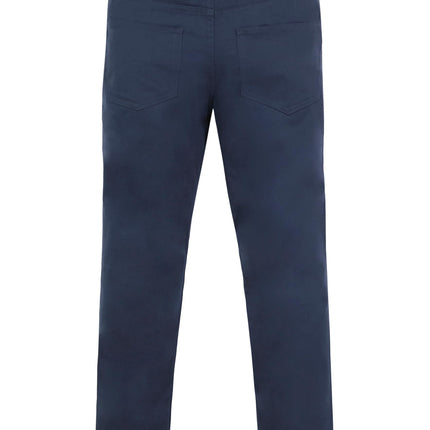 Nautica Boys' Flat Front Stretch Twill Chino Khaki Pant, Navy 5-Pocket, 12 Husky