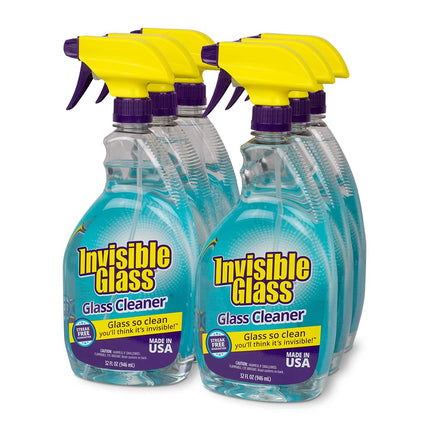Limpiador de cristales premium Invisible Glass - Paquete de 6 botellas de 32 oz, 92196-6PK por Invisible Glass
