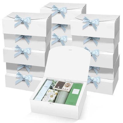 PEKGRIL 15 PCs Gift Boxes with Lids, White 10X8X4 