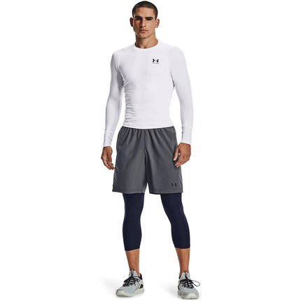 Under Armour Men's HeatGear 3/4 Leggings, Midnight Navy (410)/Black, S Long