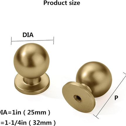 khtumeware 30 Pack Champagne Bronze Cabinet Knobs 1 Inch Single Hole Cabinet Handles Dresser Knobs Drawer Knobs and Pulls for Bathroom Cabinets.